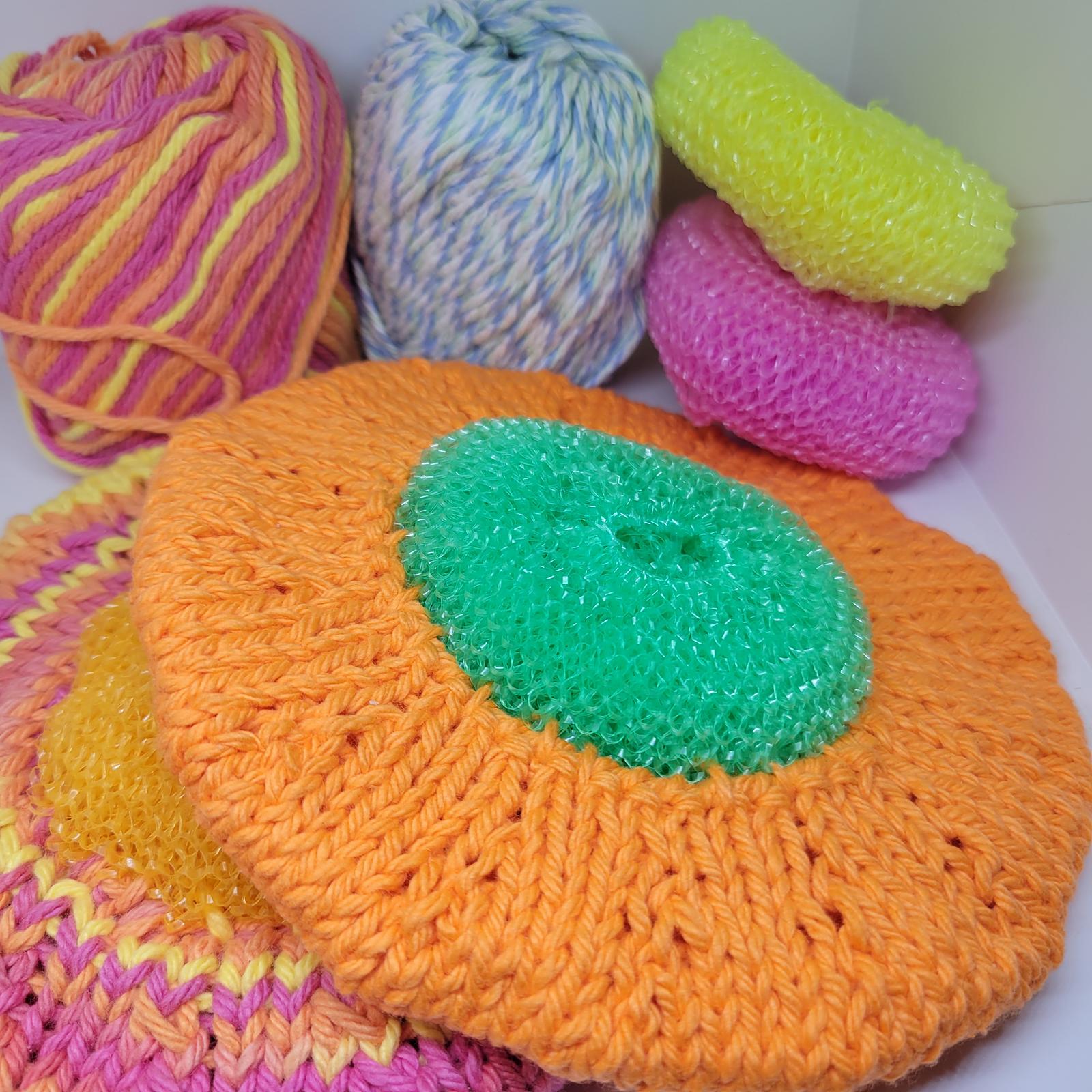 Easy Knit Dish Cloth Scrubber