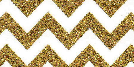 Doodlebug Sugar Coated Patterned Cardstock 12"X12" 25/Pkg - Gold Metallic Chevron