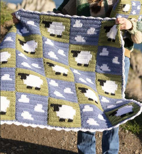 Sleepy Sheepy Baby Blanket
