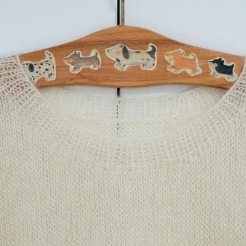 Green & Pink Mohair Sweater