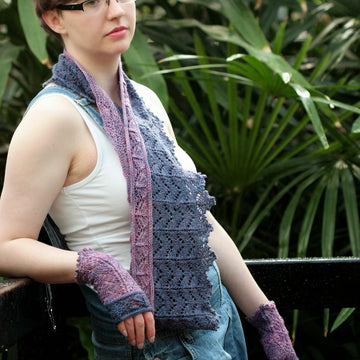 Demoiselle Cowl and Mitt set