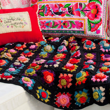 "Flamenco Blanket" - Blanket Crochet Pattern For Home in Debbie Bliss Cashmerino Aran - DBS060