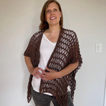 Simple Summer Boho Ruana: Easy Crochet Wrap Pattern