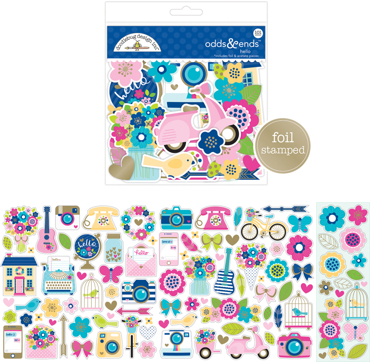 Doodlebug Odds & Ends Die-Cuts - Hello, 101/Pkg