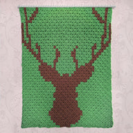 C2C - Deer Silhouette - Corner to Corner Blanket
