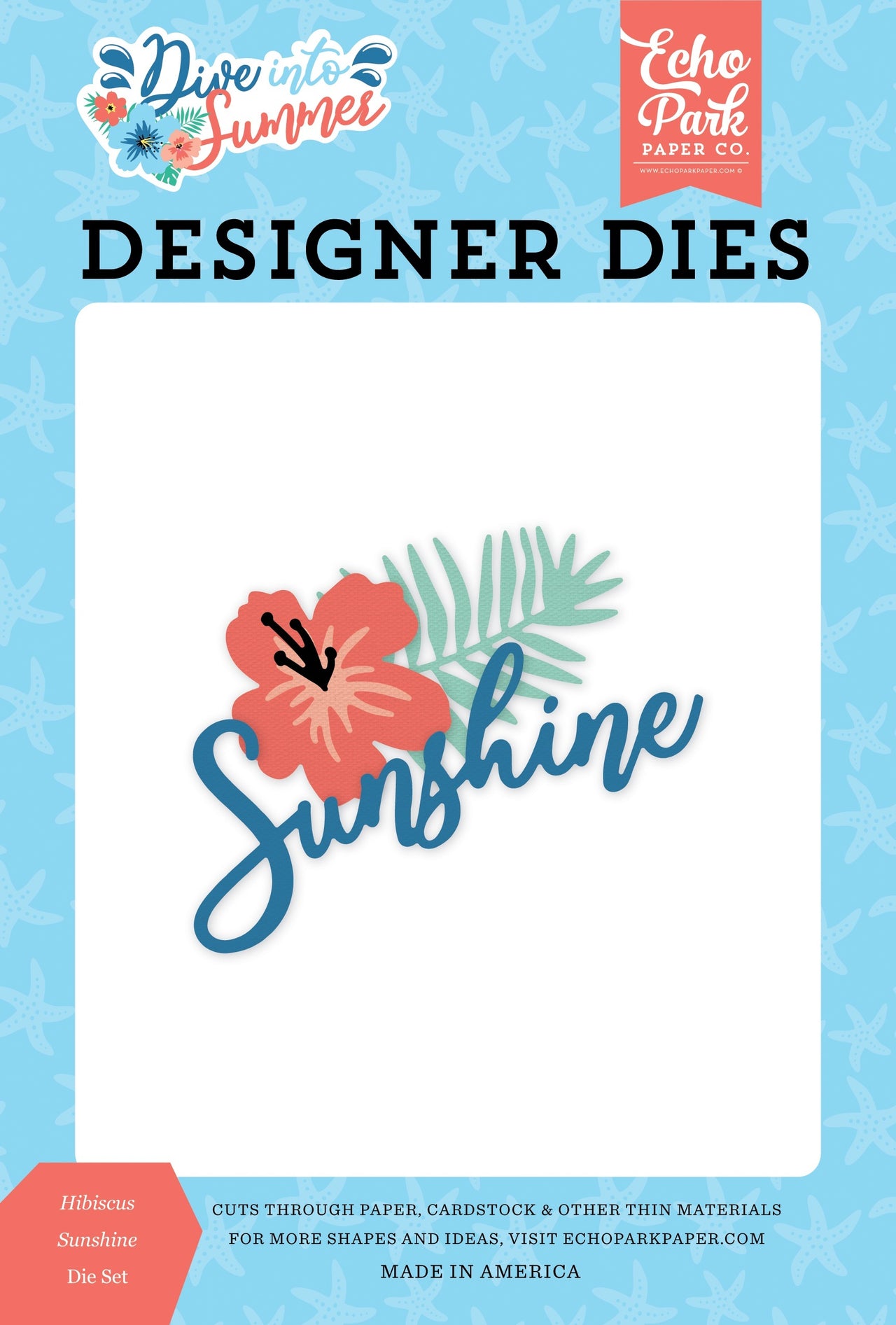 Echo Park Paper Echo Park Dies - Hibiscus Sunshine, Dive Into Summer