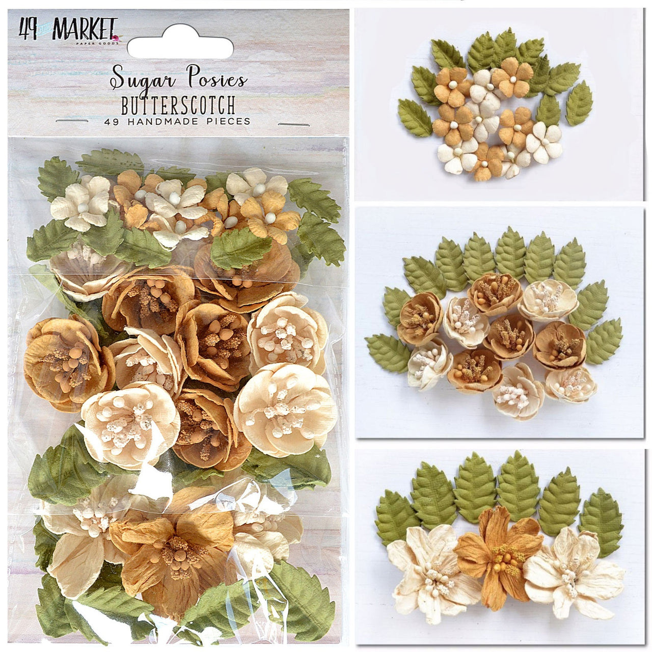 49 And Market Sugar Posies - Butterscotch