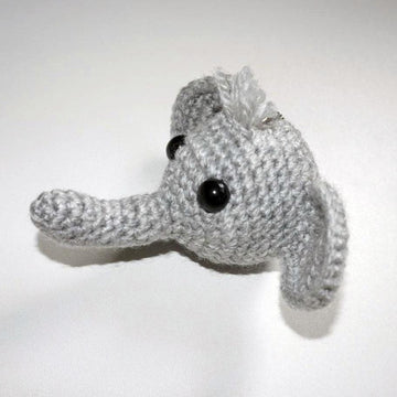 Crochet pattern elephant keychain!