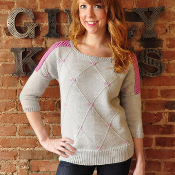 All You Knit Is Love Heart-Gyle Sweater
