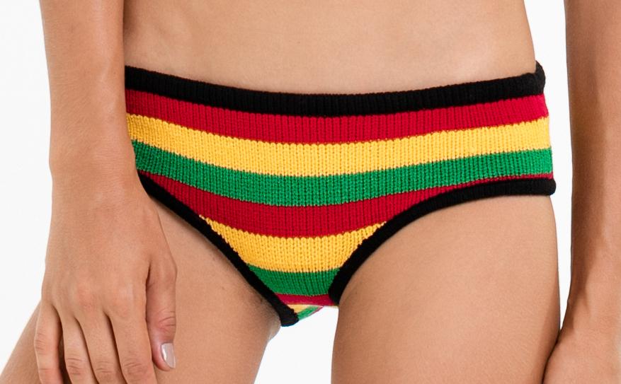 Rasta Bikini Bottom and Panty