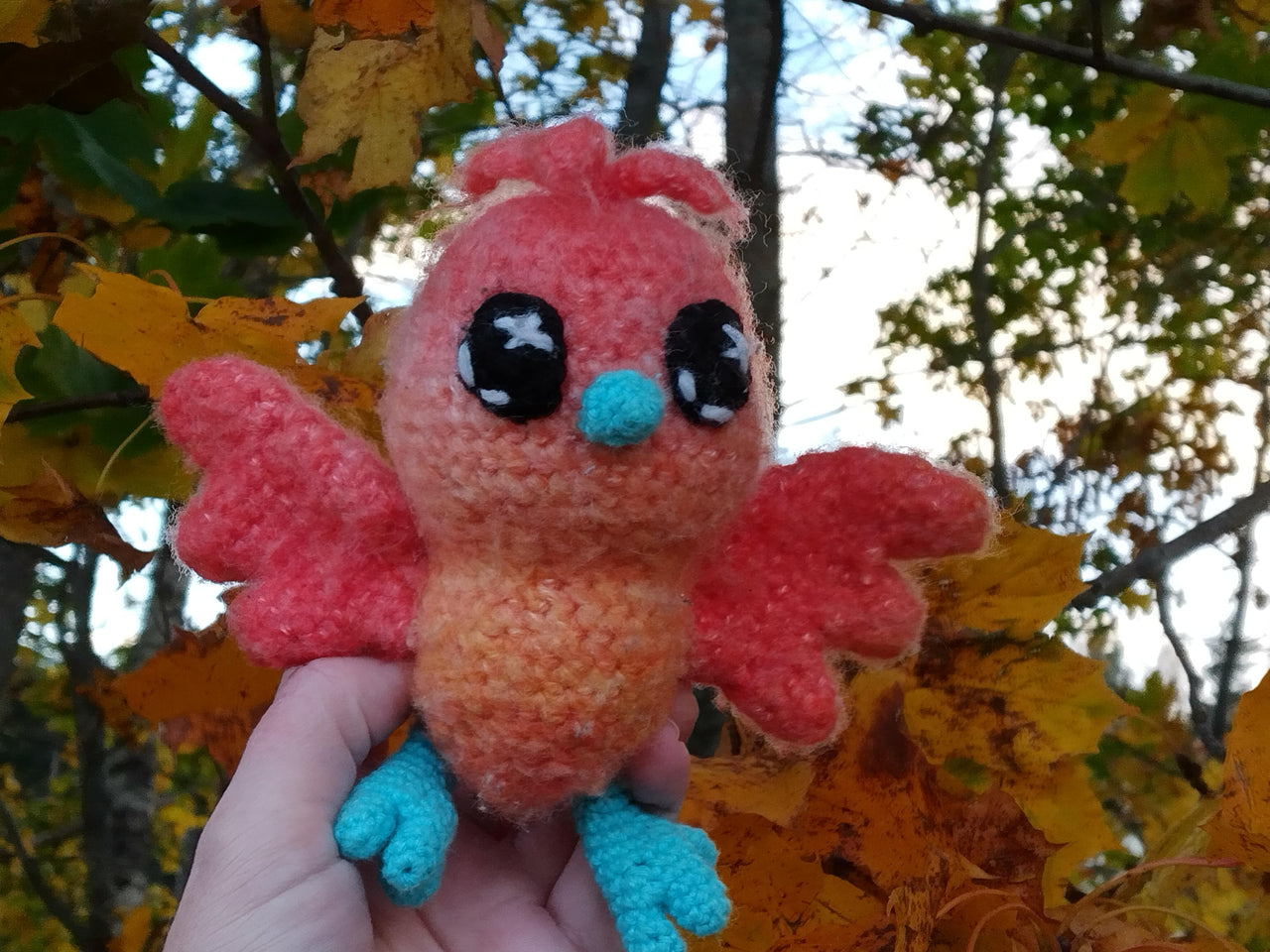 Myth-Born keepers: Nova-Flare, the baby phoenix born in an old chimney, surrounded by a jackdaw family…