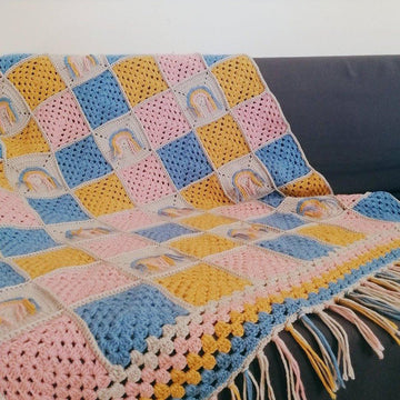 Boho Rainbow Blanket