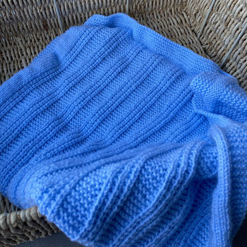 Ladder Baby Knit Blanket