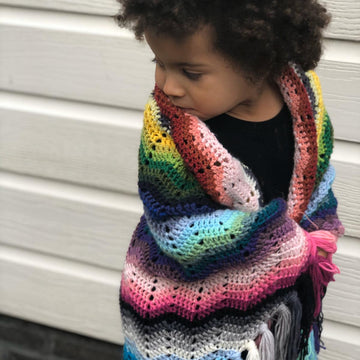 Serape Ripple Shawl