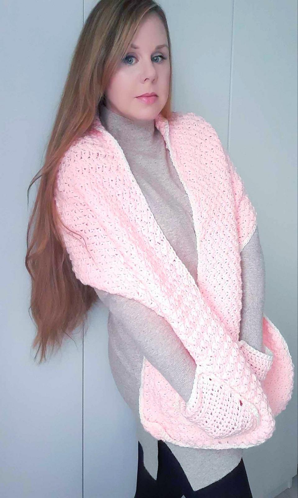 Crochet Natural Beauty Pocket Shawl Pattern