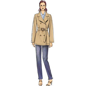 Vogue Misses' Coat and Belt V9367 - Sewing Pattern