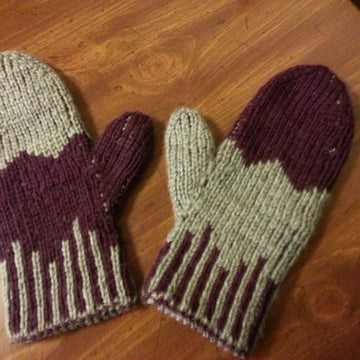 Double Knit Angle Mittens