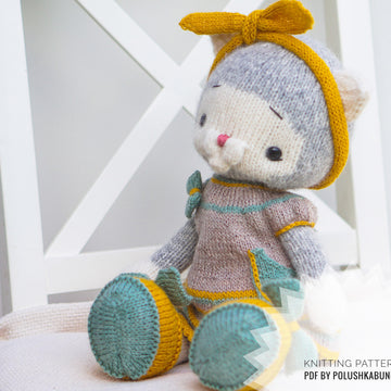 Knitting Pattern Doll Clothes, Outfit Betty for 40 cm doll