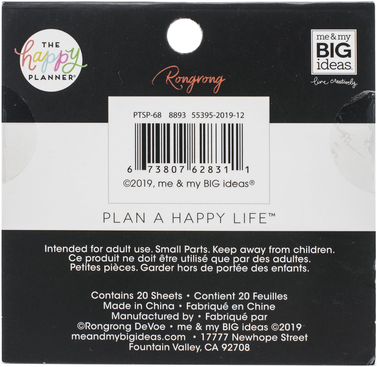 Happy Planner Tiny Sticker Pad - Rongrong Stand Together, 41/Pkg