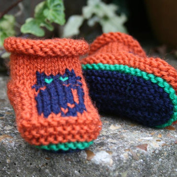 Halloween Baby Booties