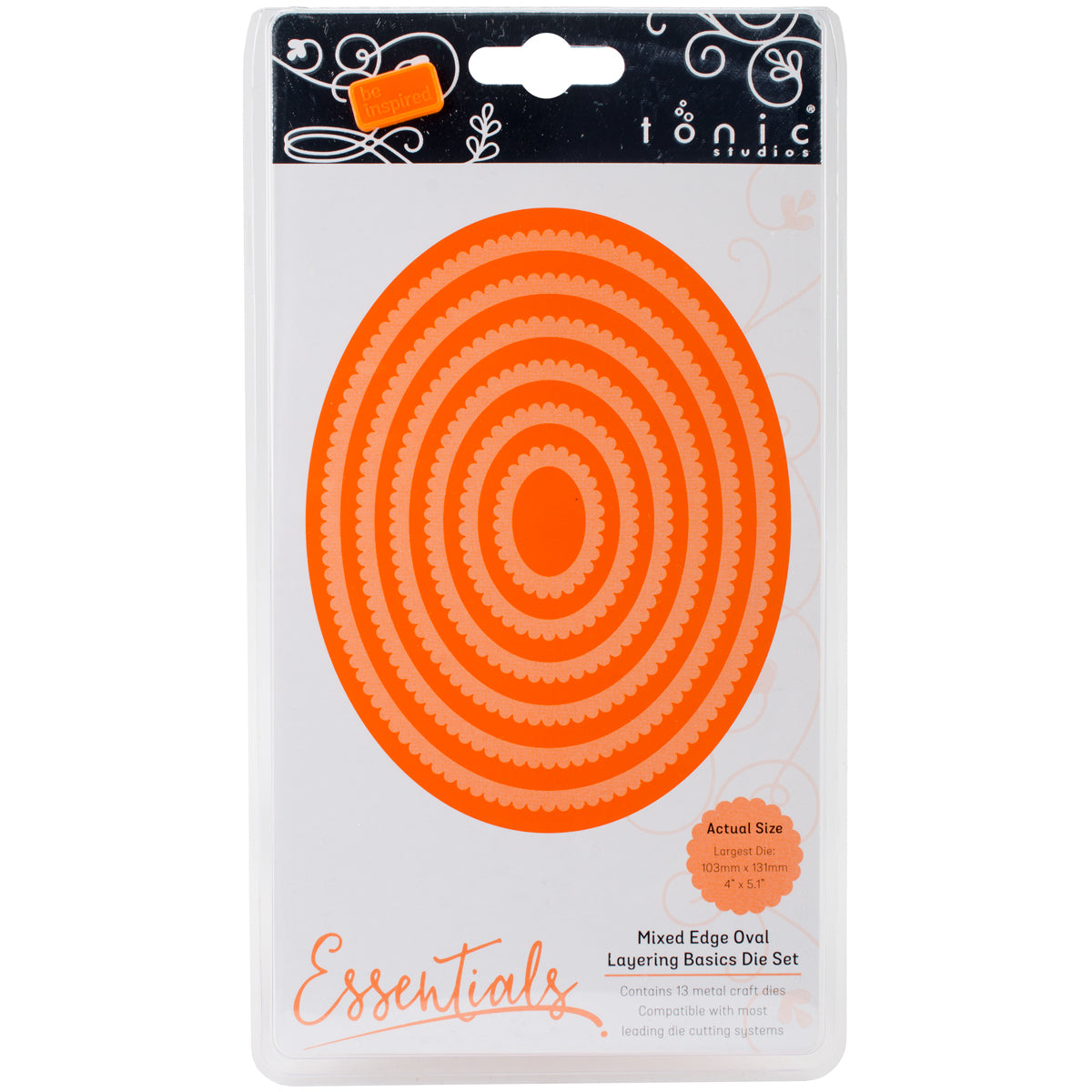 Tonic Studios Essentials Layering Basics Die Set - Mixed Edge Ovals, .9" To 5.1"