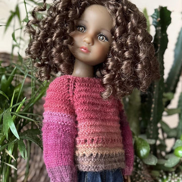 Pullover Berry Mood for Ruby Red Doll
