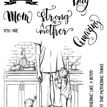 Colorado Craft Company Clear Stamps 4"X6" - Tired As A Mother-Lovely Legs