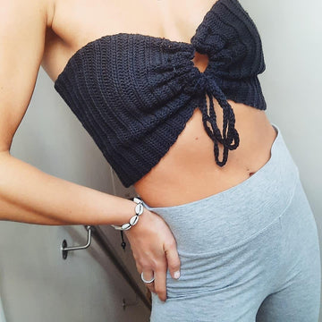 Drawstring bandeau