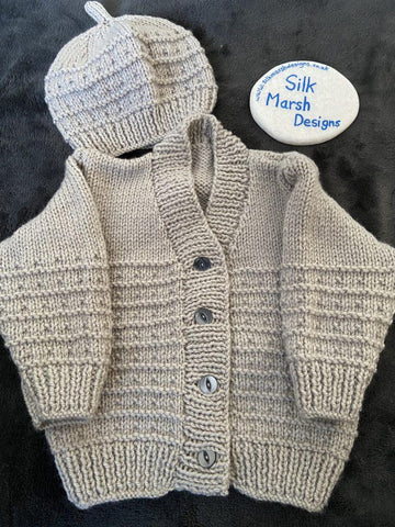 Remi Unisex V-Necked Cardigan & Hat