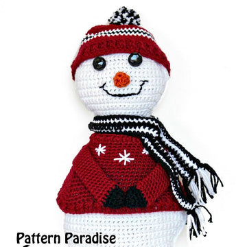 Sparkles The Snowman Pillow