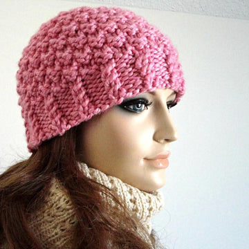 Pattern Women Hat Knit Beanie