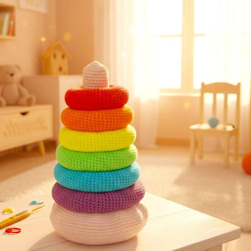 Rainbow stacking rings
