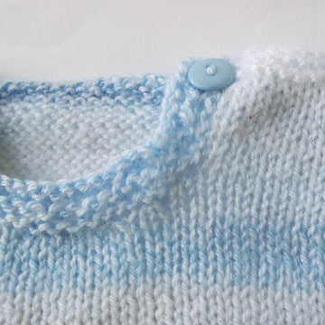 Baby Sweater with Penguin Motif