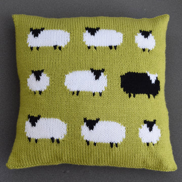 Flock of Sheep Cushion in Aran