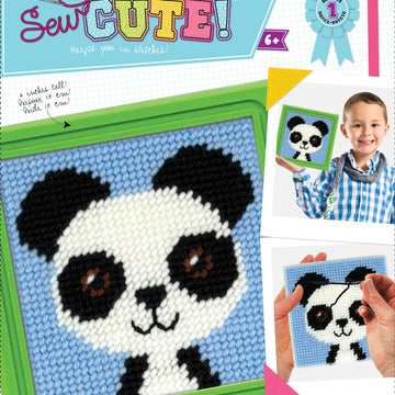 American Crafts Sew Cute! Needlepoint Kit - Paul Panda