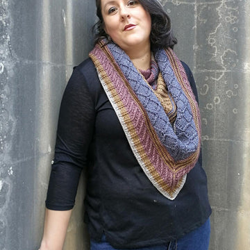 Metallic Twist Shawl