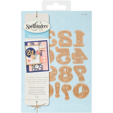 Spellbinders Shapeabilities Dies - Victorian Numbers