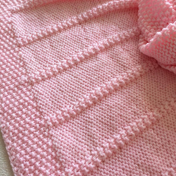 Easy Baby Blanket ~  Chunky, Aran or DK