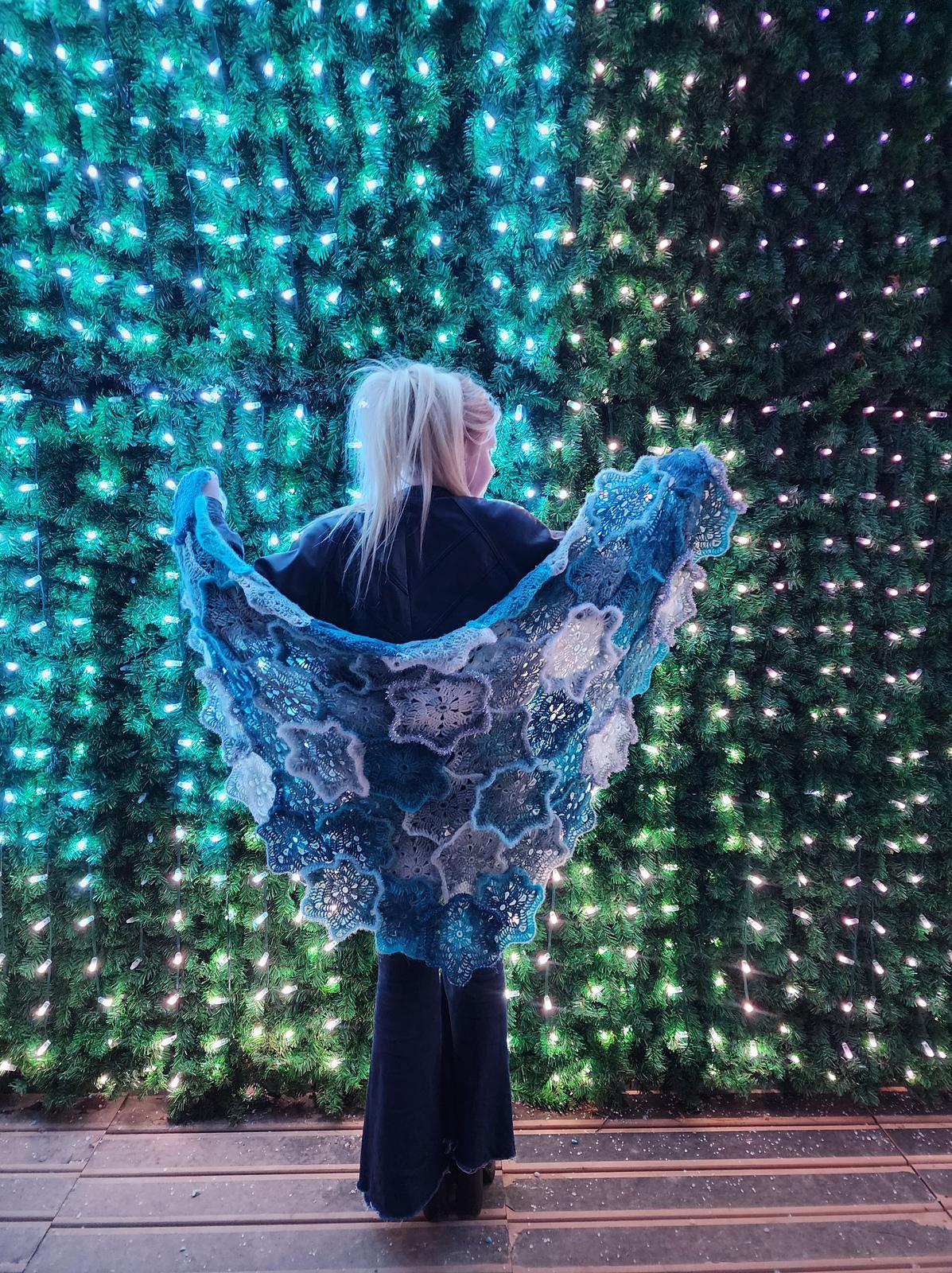 Snowflake Wonderland Crochet Shawl