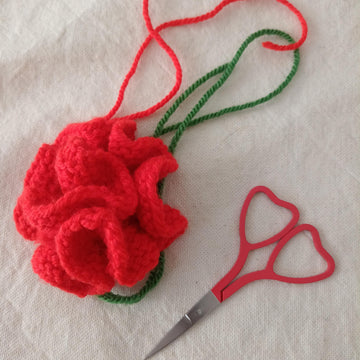 Knitted Blossom Pin