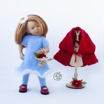 Outfit Red and blue for 13" dolls