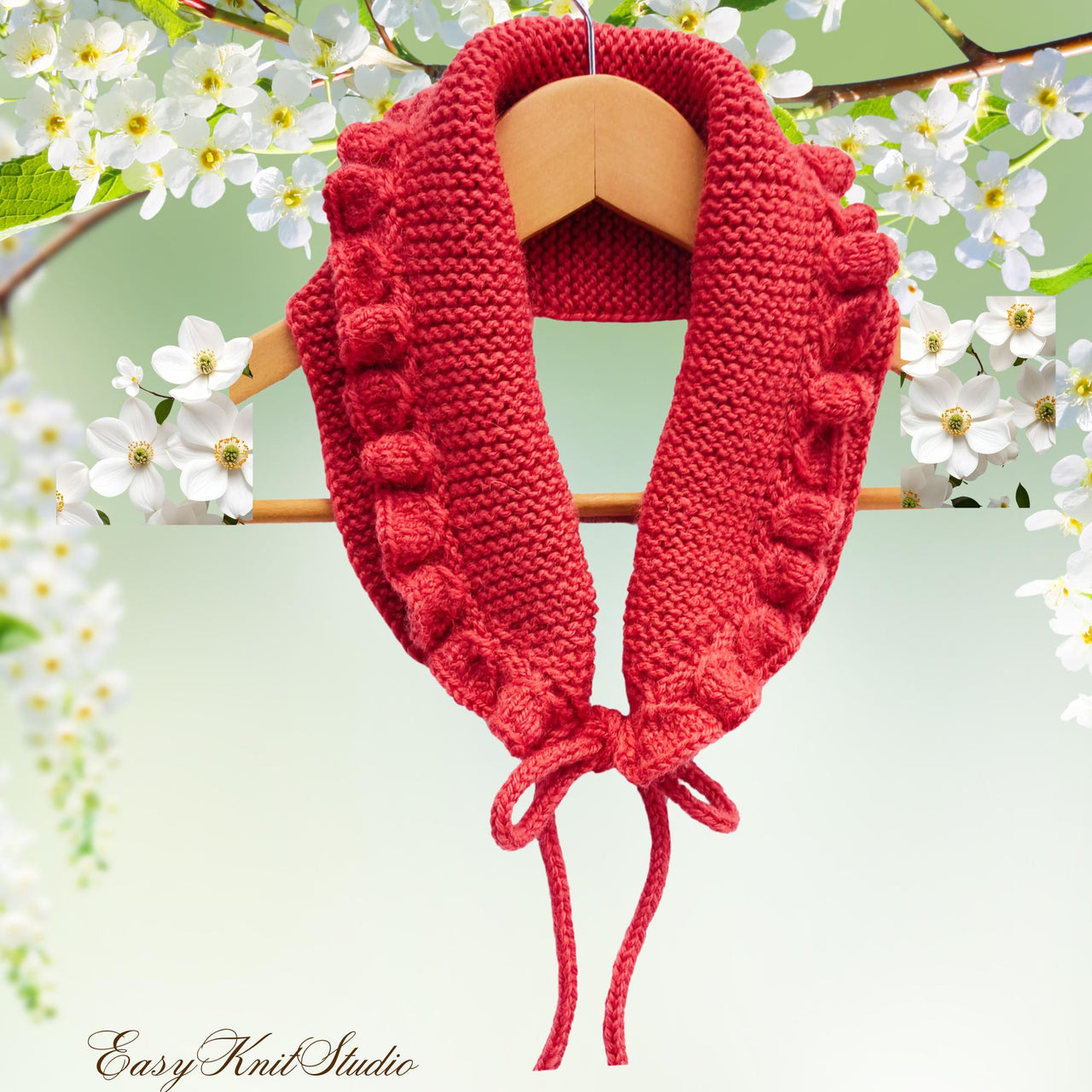 Ruffled Cowl - Triangle Scarf