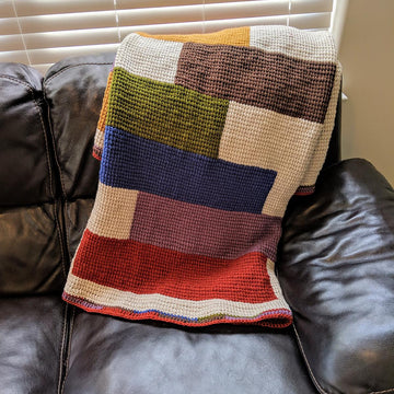 Stacked Blocks Quilt Afghan
