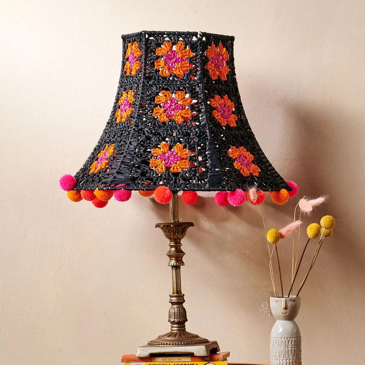 Upcycled Lampshade Crochet Pattern