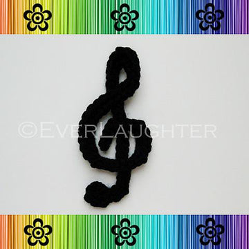 Treble Clef Applique