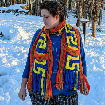 Meandros Pocket Scarf