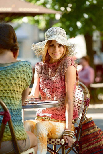 Crocheted Top in Schachenmayr Tahiti - 2180 - Downloadable PDF
