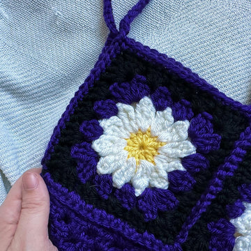 Daisy Granny Square Bag