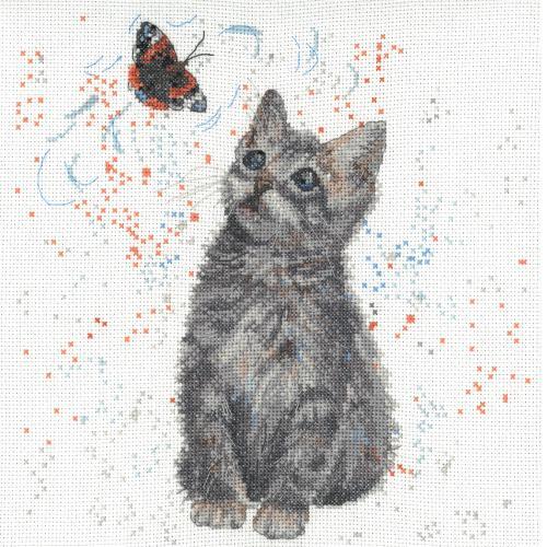 Creative World of Craft Dusty By Bree Merryn Cross Stitch Kit - 25.5 x 25.5cm