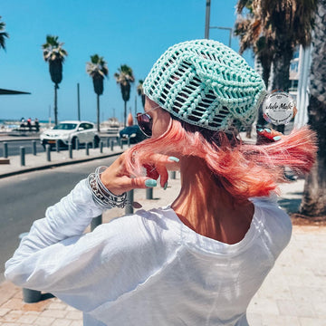 Summer slouchy beanie hat
